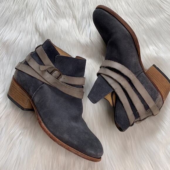H by Hudson Slate Gray Suede Horrigan Bootie - Picture 1 of 12